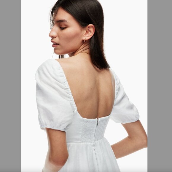 Aritzia Puff-sleeve Midi Dress 00 - Picture 3 of 4